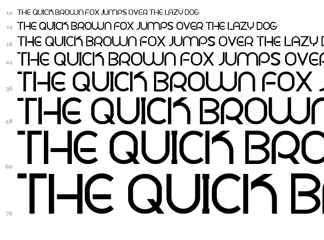 Plig Nova font waterfall